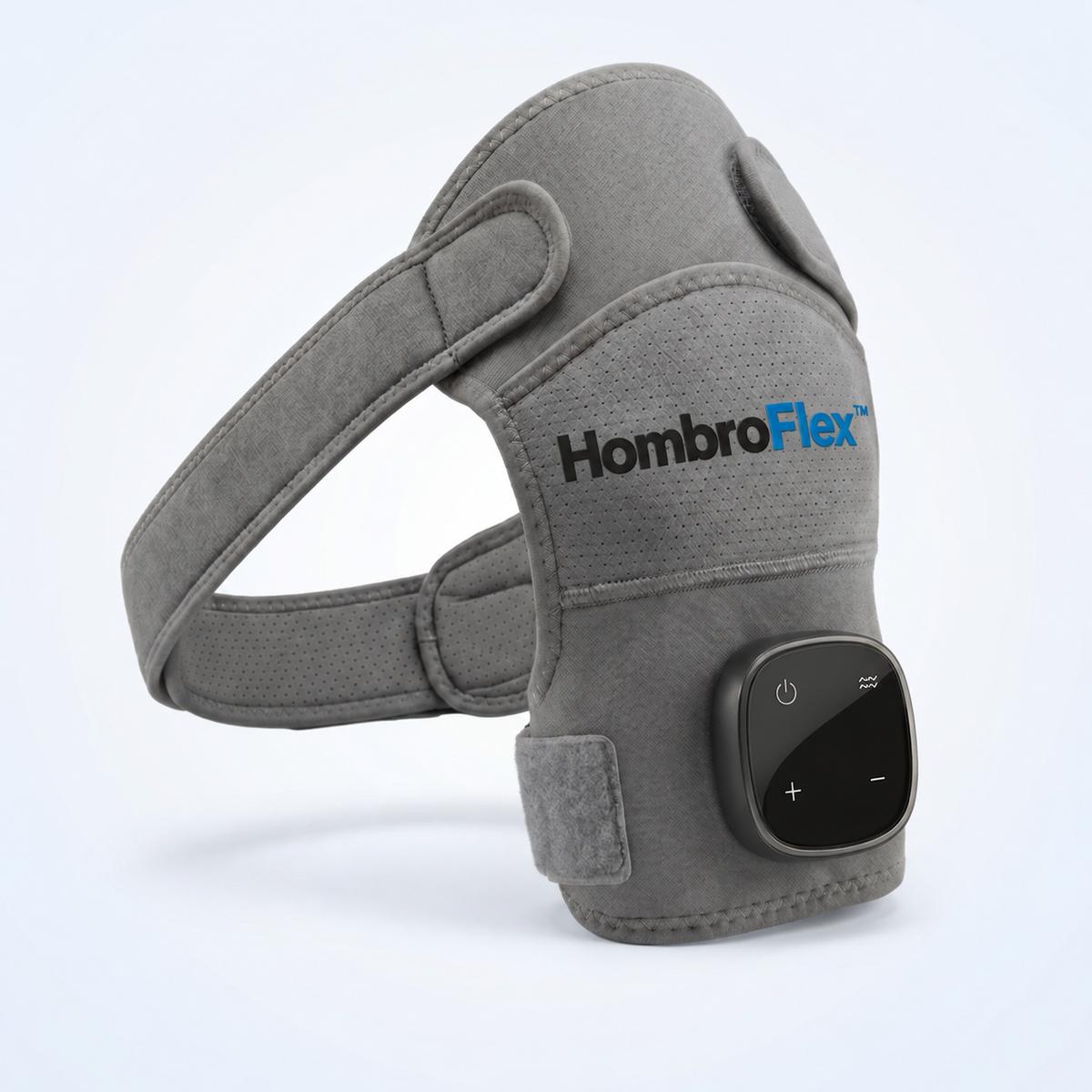 HombroFlex™ — hombrera gris ajustable