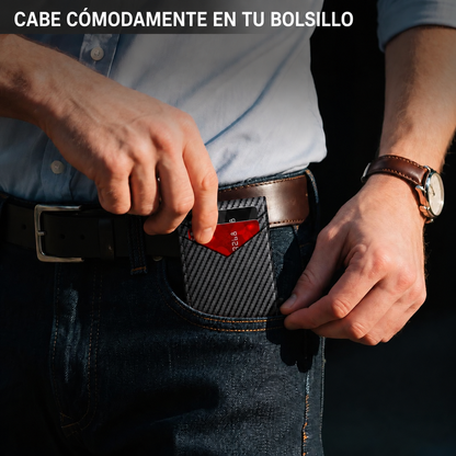 Cartera compacta — formato para el bolsillo